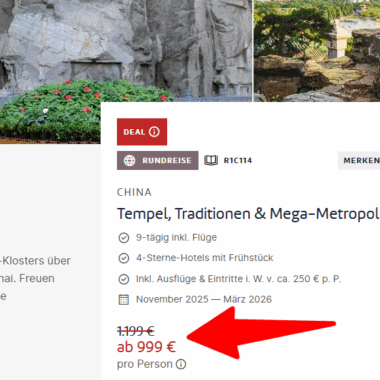 8 Tage China Rundreise für nur 999 €! 1
